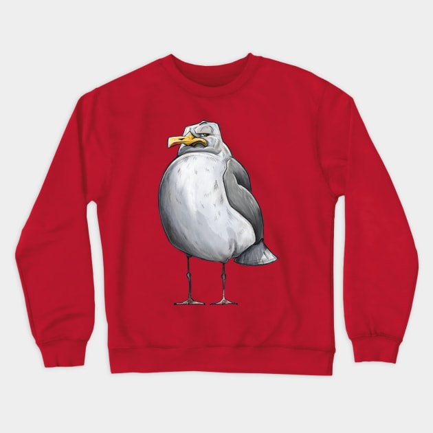 Herring Gull Crewneck Sweatshirt by karim_shanaan